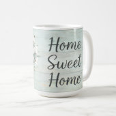 Tasse à café rustique de ferme Fleurs de coton (Devant droit)