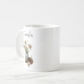 Tasse à café rustique fleur de marguerite d'avril (Devant gauche)