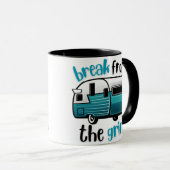 Tasse à café RV sarcelle rétro BFTG (Devant droit)