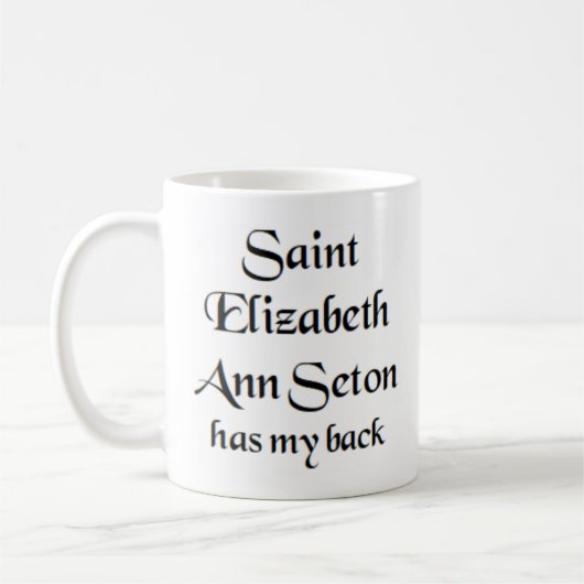 tasse à café saint elizabeth ann seton (Gauche)