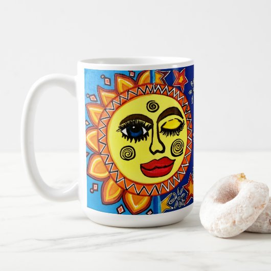 Tasse à café Sassy Sun (Avec donut)