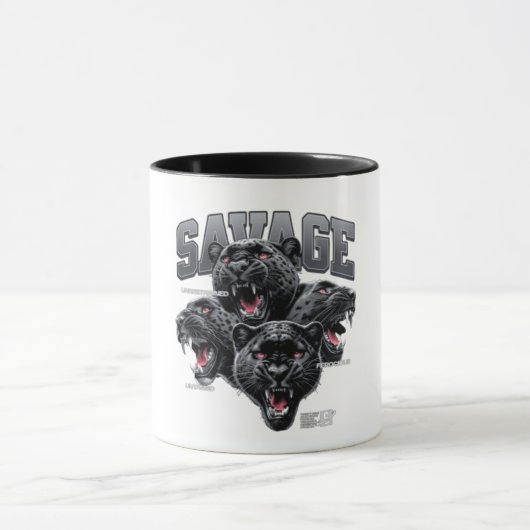 Tasse à café Savage Gorilla Alpha Mindset (Centre)