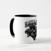 Tasse à café Savage Gorilla Alpha Mindset (Devant gauche)