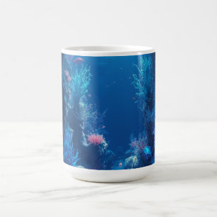 Tasse à café Scène sous-marine de récif corallien
