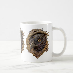 Tasse à café sculptée de forêt