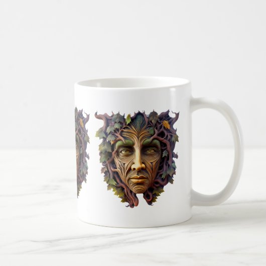 Tasse à café sculptée de forêt (Droite)