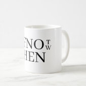 Tasse à café Si pas maintenant (Devant droit)