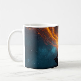 Tasse à café silhouette de yoga - Art spirituel et