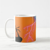 Tasse à café Silhouette du Château Effrayant - Est (Gauche)