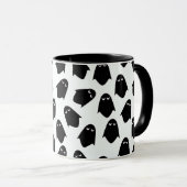 Tasse à café silhouette motif Ghosts (Devant droit)