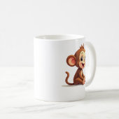 Tasse à café Singe Bébé Mignon (Devant droit)