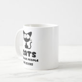 Tasse à café Snarky Cat - Introverti drôle (Devant gauche)