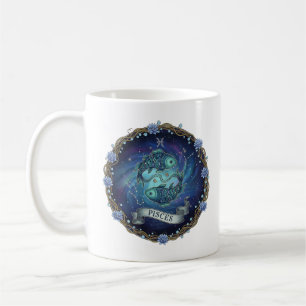 Tasse à café spéciale Poissons du Zodiaque