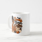 Tasse à café Spooky Tunes – Cadeau pour professeur (Devant gauche)