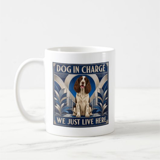 Tasse à café Springer Spaniel dirige la maison - M (Gauche)