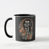 Tasse à café Squelettes d'Amour Éternel Romantique (Gauche)