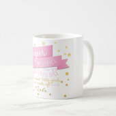 Tasse à café Sugar & Spice Everything rose et or (Devant droit)