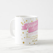 Tasse à café Sugar & Spice Everything rose et or (Devant gauche)