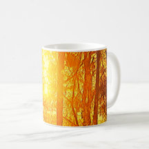 Tasse à café Sun et arbres