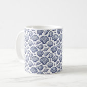Tasse à café sur le thème de la coquille bleue (Devant gauche)