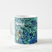 Tasse à café sur le thème de la mer et du poisson (Devant gauche)