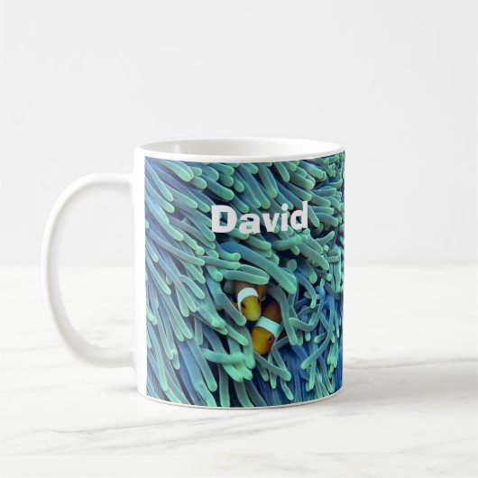 Tasse à café sur le thème de la mer et du poisson (Gauche)
