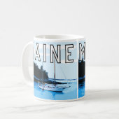 Tasse à café sur le thème de l'état du Maine (Devant gauche)