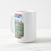 Tasse à café sur les monuments de Rochester MN Min (Devant gauche)