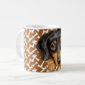 Tasse à café teckel (Devant gauche)