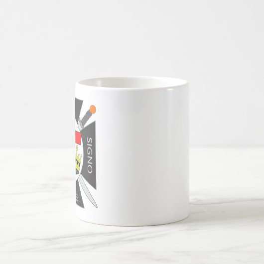 Tasse à café Templier Knights, EN HOC SIGNO VINCES (Centre)
