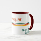 Tasse à café, thé avec message d'amour (Devant droit)