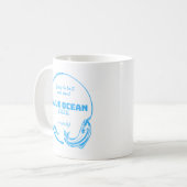 Tasse à café thème mer bleu (Devant gauche)