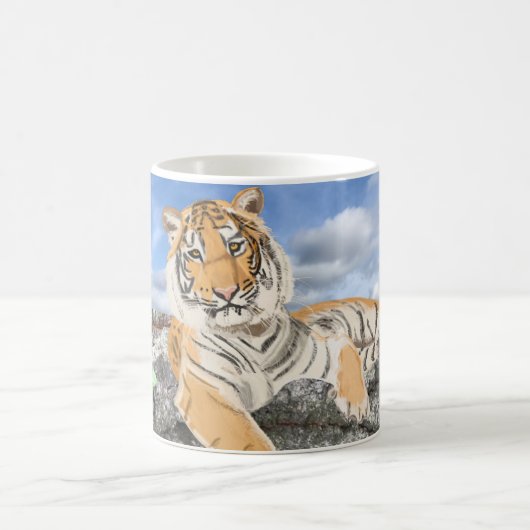 Tasse à café Tigre Couché (Centre)