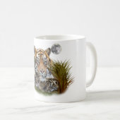 Tasse à café Tigre et petits (Devant droit)