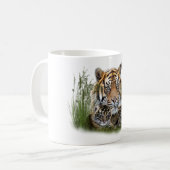 Tasse à café Tigre et petits (Devant gauche)