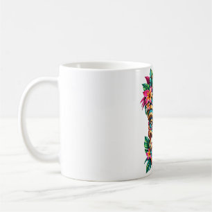 Tasse à café Tiki à crête de paon