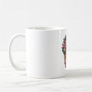 Tasse à café Tiki en corail rose