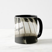 Tasse à café Touches de Piano (Devant droit)