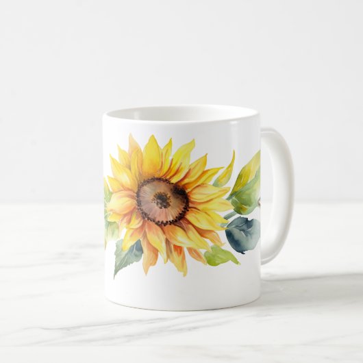 Tasse à café - Tournesol - Chaud et style (Devant droit)
