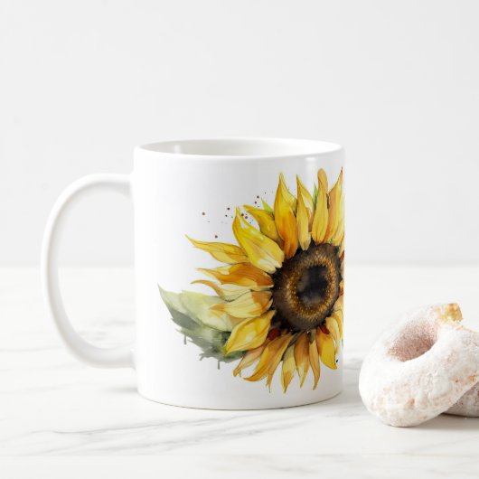 Tasse à café - Tournesol - Chaud et style (Avec donut)