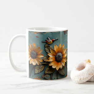 Tasse à café Tournesol Oiseau-Mouche coccinelle