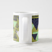 Tasse à café Triangles Géométriques Rétro (Dos)