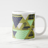 Tasse à café Triangles Géométriques Rétro (Droite)