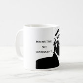 Tasse à café Trump/Destructeur Pas Constructif (Devant gauche)