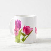 Tasse à café Tulipe Rose de Style Printanier (Devant gauche)