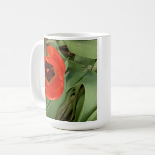 Tasse à café Tulipe rouge (Devant gauche)