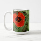Tasse à café Tulipe rouge (Gauche)