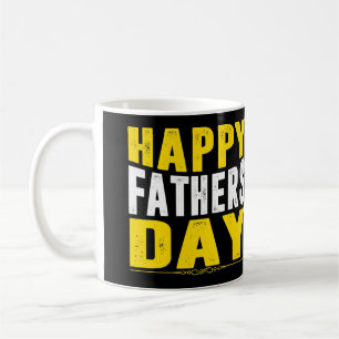 Tasse à café typographique « Bonne fête des pères
