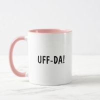 Tasse à café UFF-DA Phrase norvégienne drôle