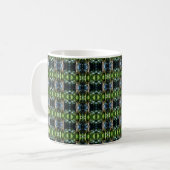 Tasse à café verte kaléidoscope (Devant gauche)